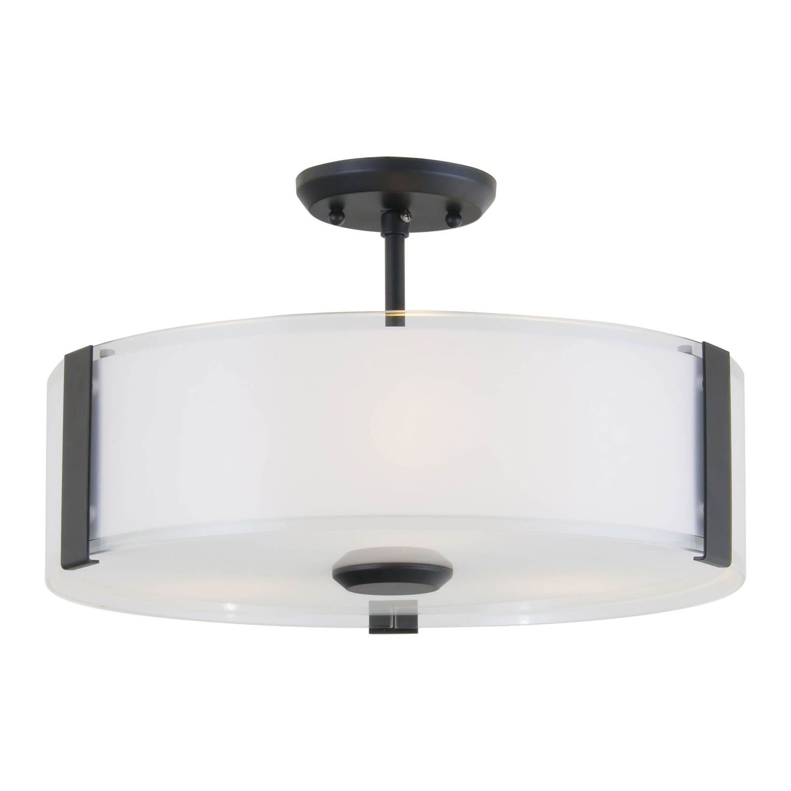 Zurich Semi Flush Led Ceiling Light By Dvi Lighting Dvp14594gr Zurich Semi Flush Led Ceiling Light By