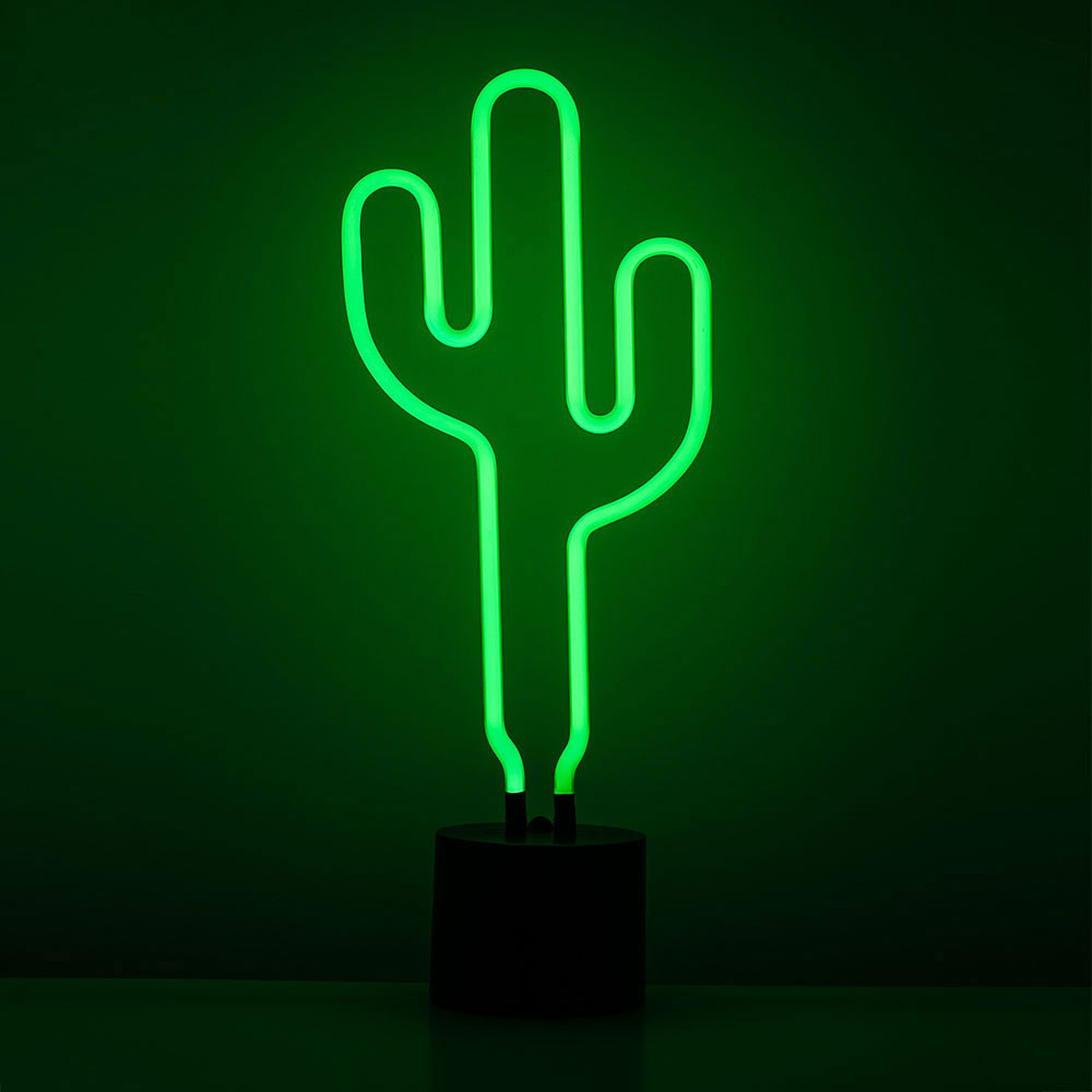 Neon Cactus Green Lamp Brand New in box 