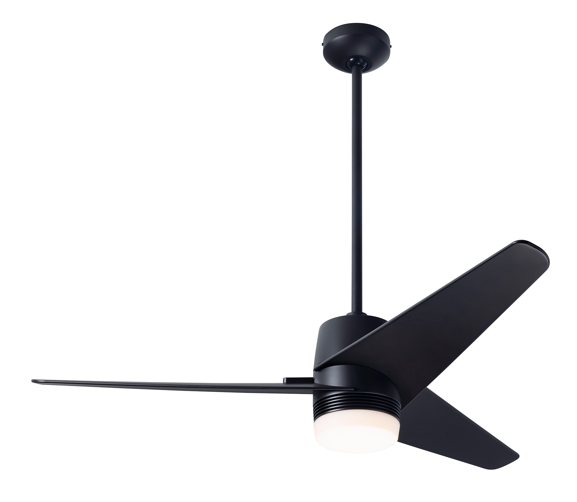 Velo Dc Ceiling Fan With Light By Modern Fan Co Vel Db 48 Dk 853 Rc