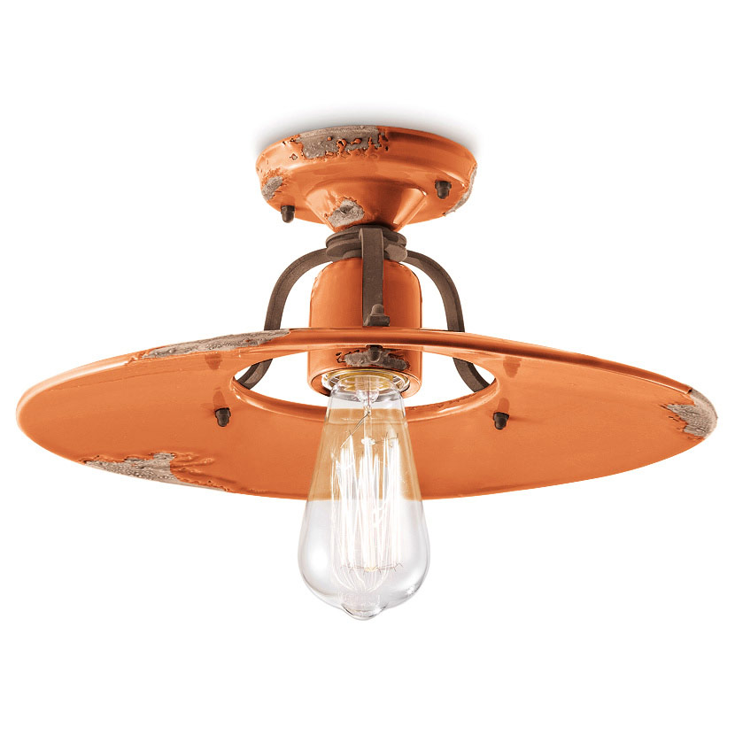 Country Ceiling Light Fixture by Ferroluce FER672470