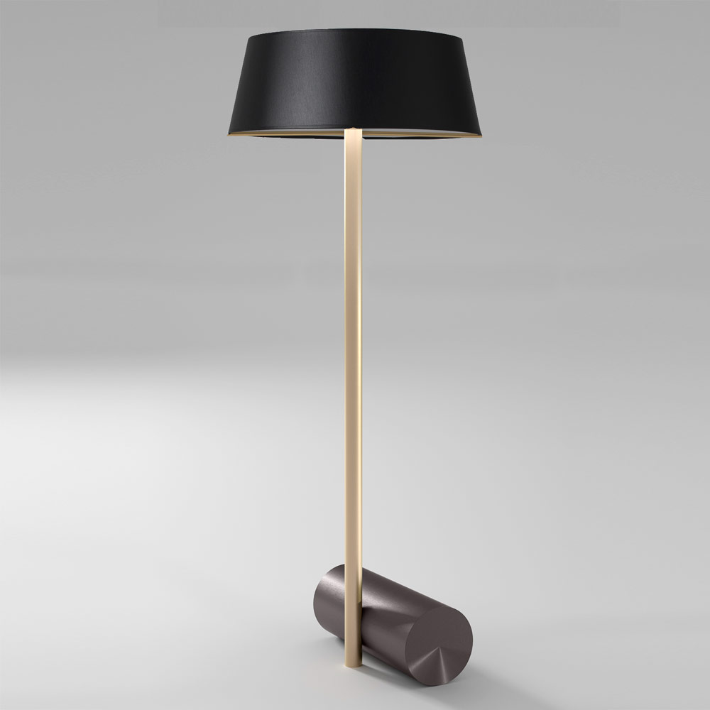 Calee XS Floor Lamp by CVL Luminaires | CALEE-FL-XS-CHNBK-SB/SG | CVL769883