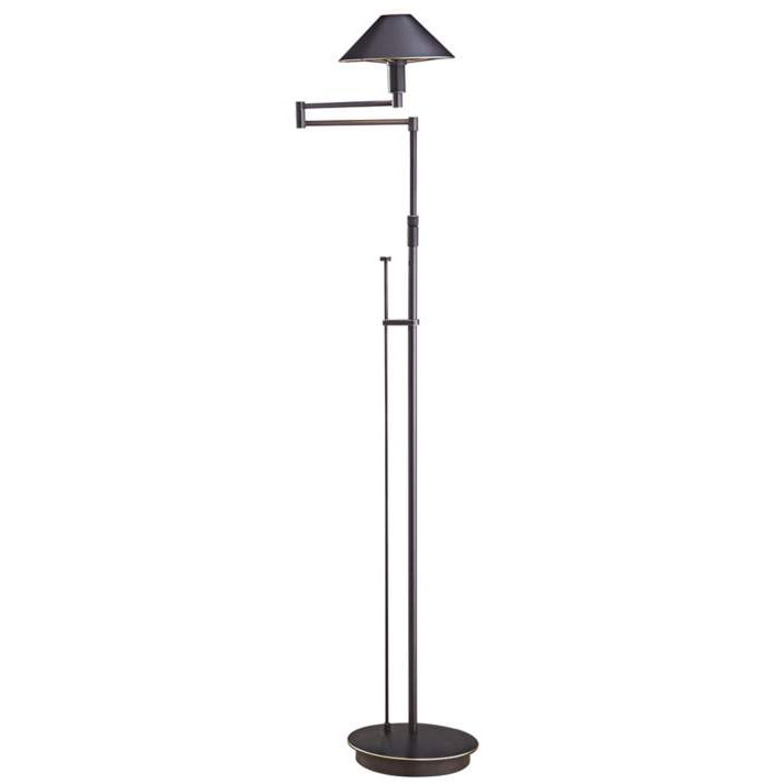 Aging Eye Metal Shade Swing Arm Floor Lamp