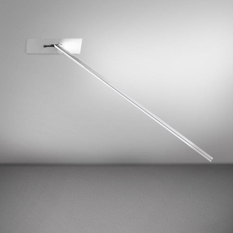 Spillo 1 Rod Semi Recessed Ceiling Wall Rectangle Canopy By