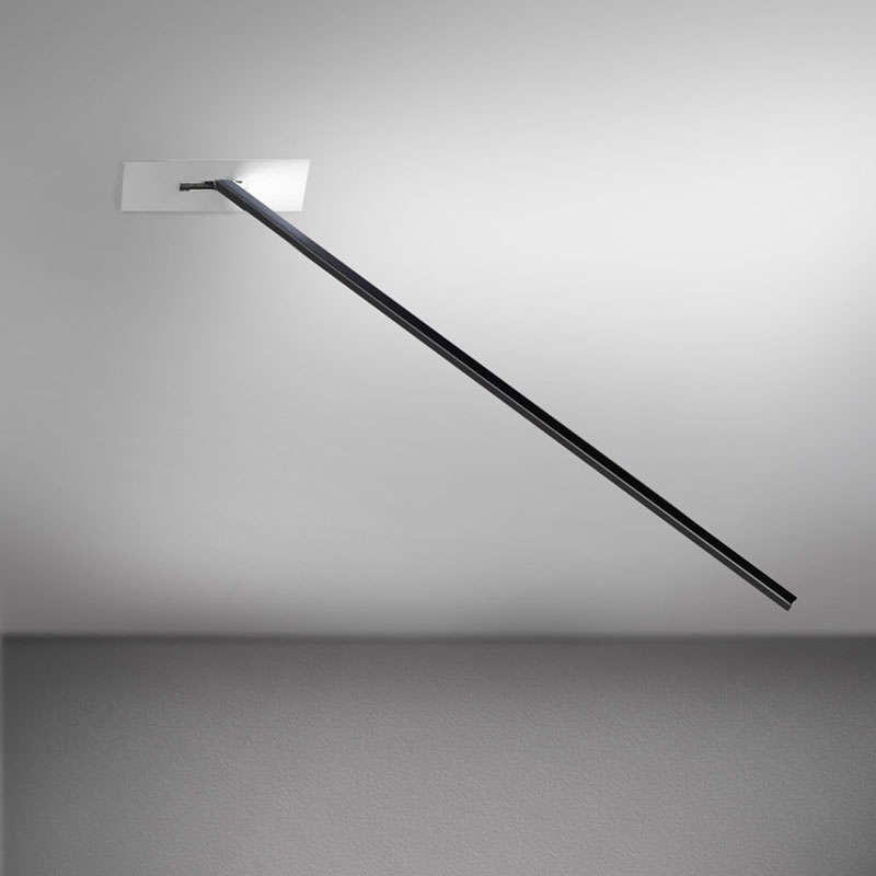 Spillo 1 Rod Semi Recessed Ceiling Wall Rectangle Canopy By