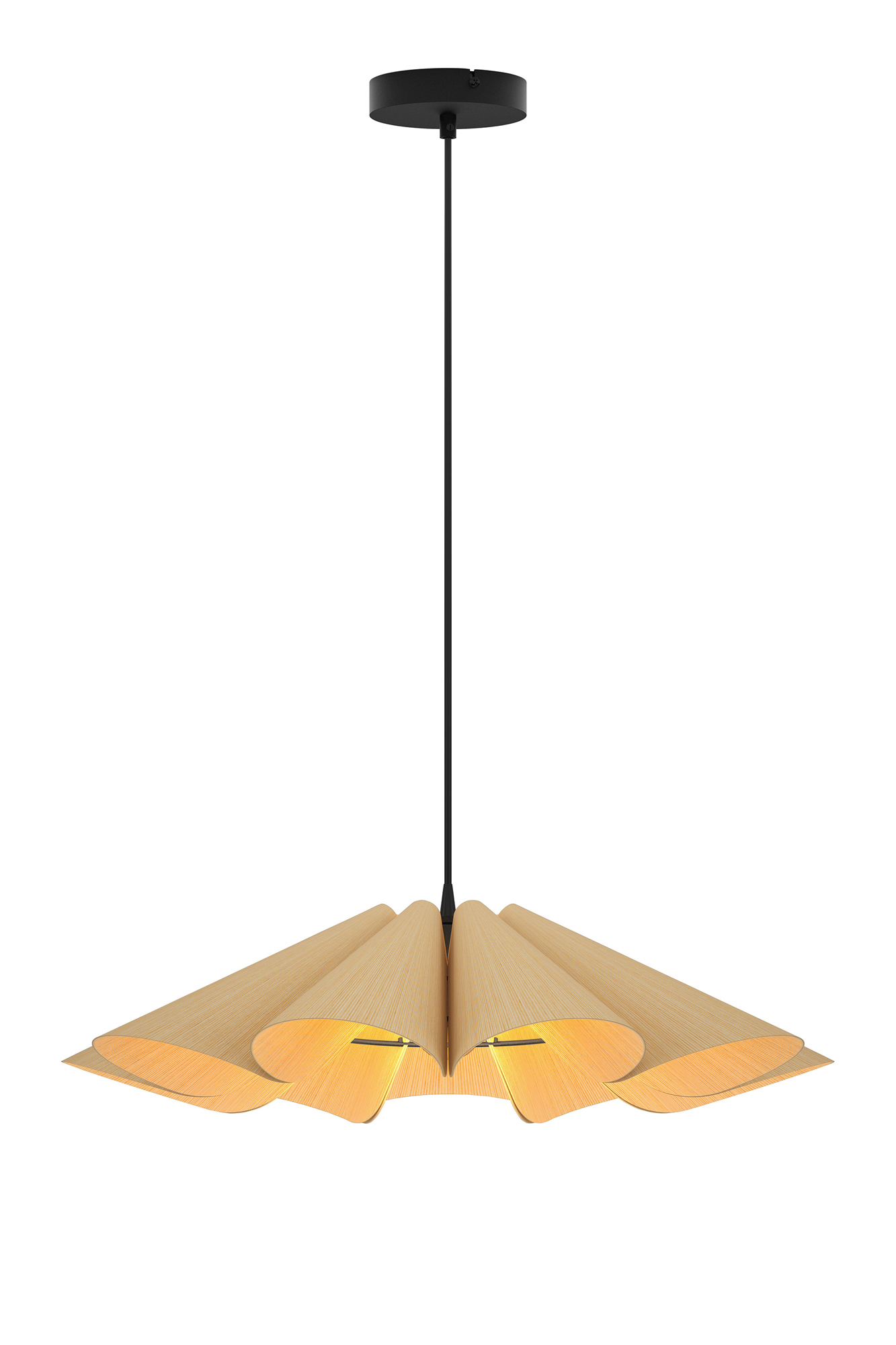 sfære slap af rolige Delfina Pendant by WEP by Bruck Lighting | WEPDEL/60/ASH/ASH | WEP803353