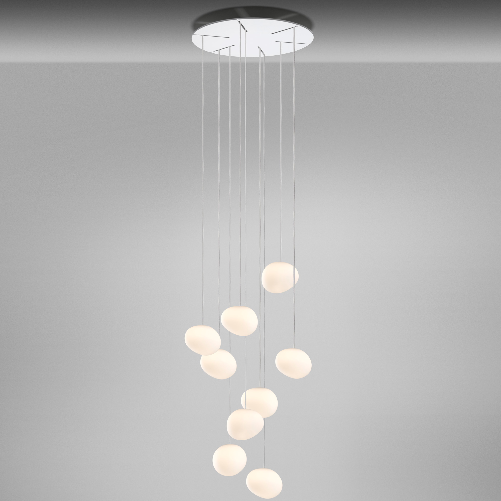 Gregg Round Multi Light by Foscarini | LC-GREGG-PIC-ROUND-9-WH | FOS805464