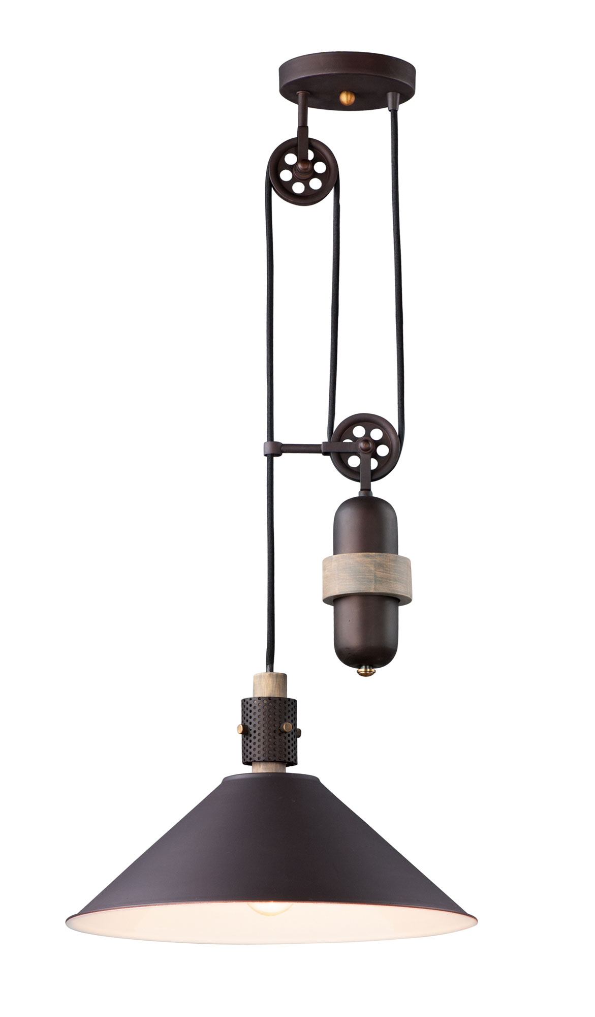 Pulley pendant light fixture discount