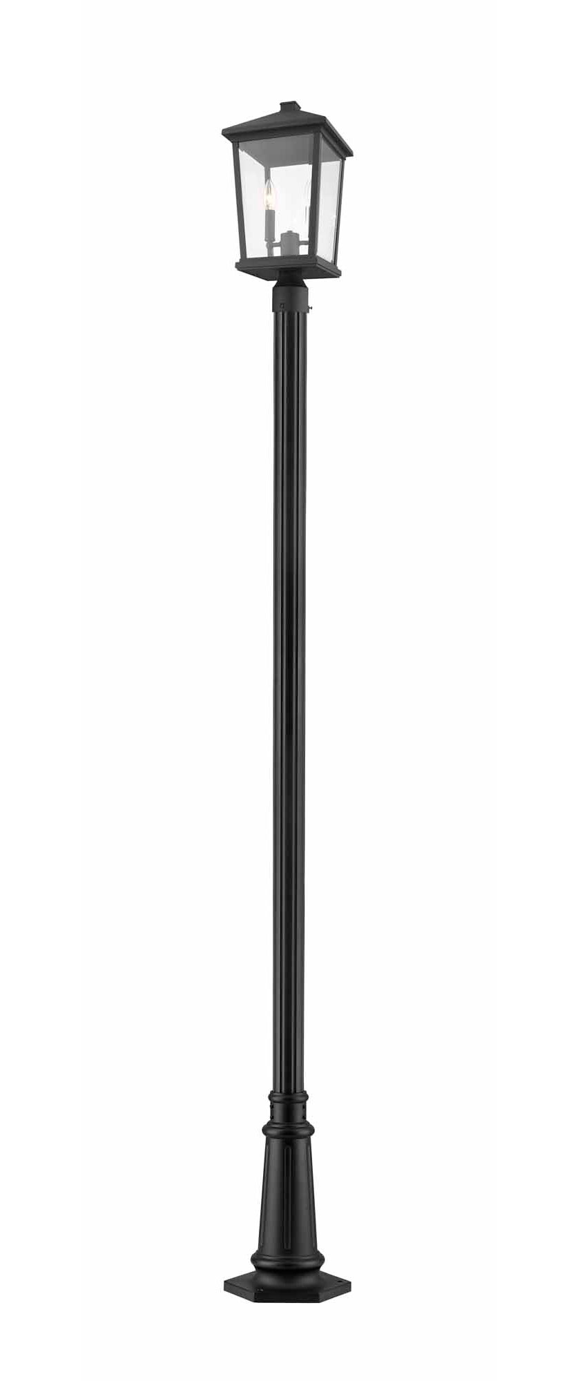 Beacon 557 Outdoor Pole Light By Z Lite 568phbr 557p Bk