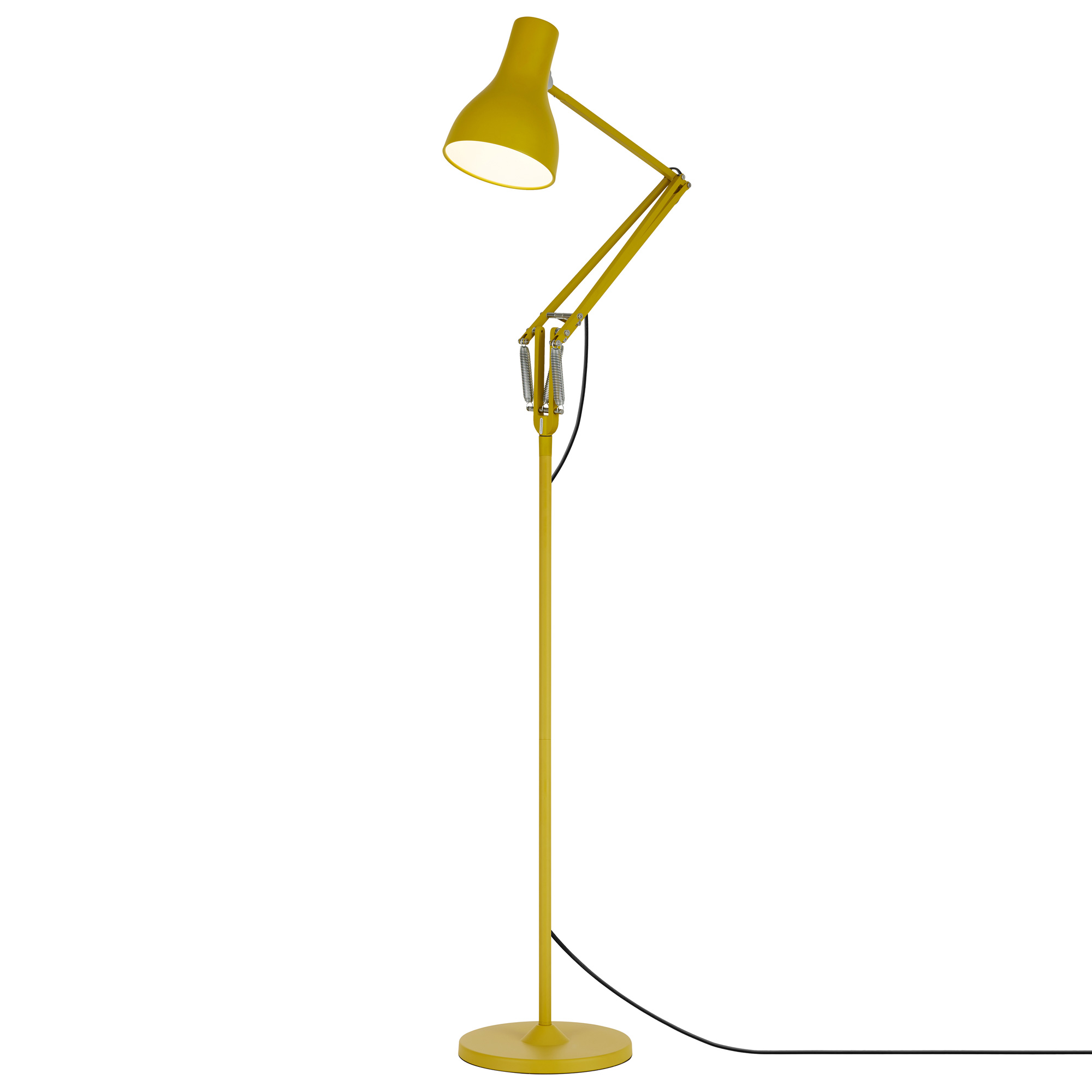 yellow floor lamp
