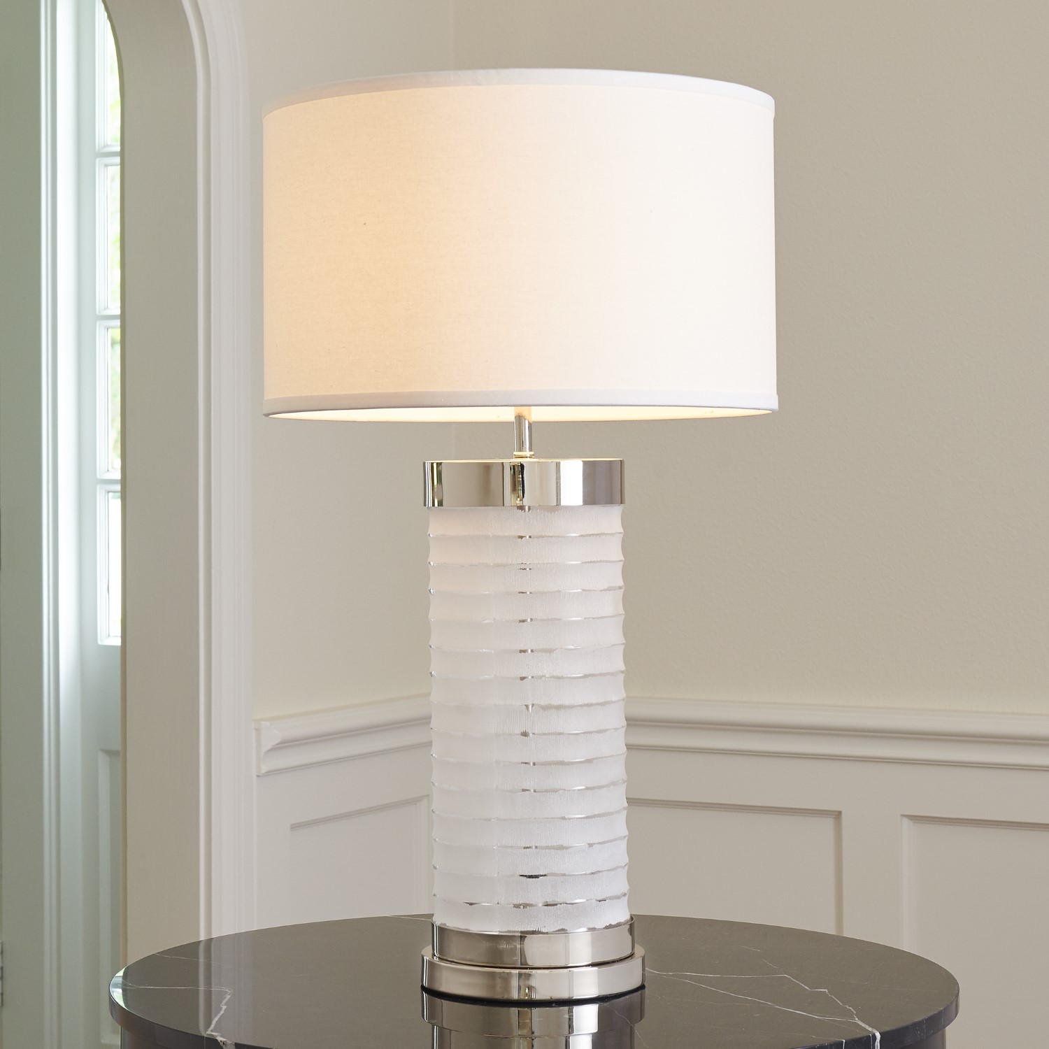 frosted glass table lamp