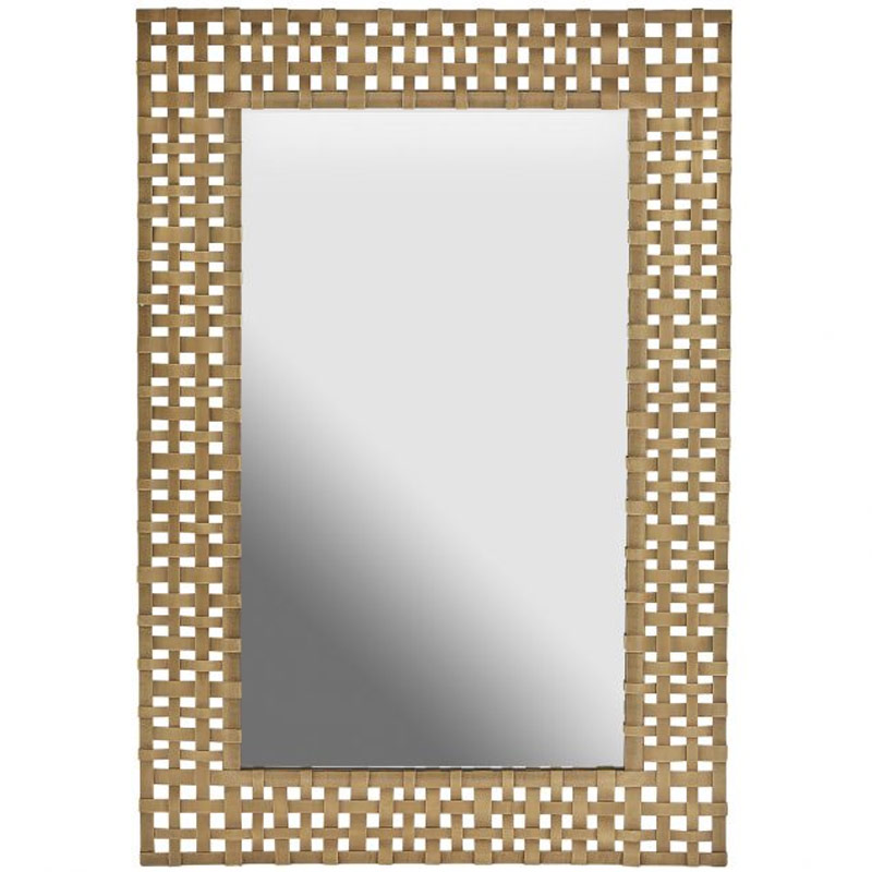 Rectangular Basket Weave Mirror by Capital Lighting 730202MM
