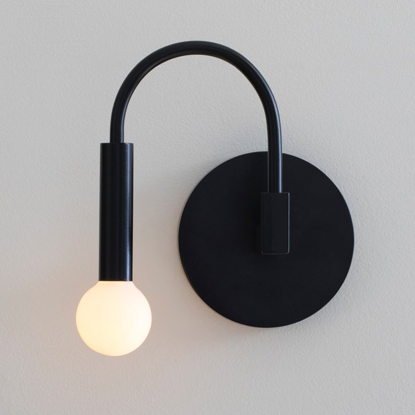 Arch Wall Sconce By Cur, Black Arc Wall Lamp