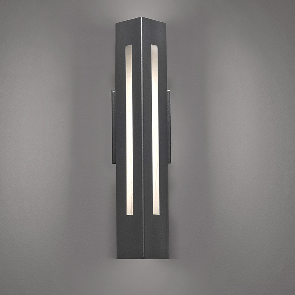 Cylo Triangle Outdoor Wall Sconce by UltraLights 19416 CR WS 02 ULT880781