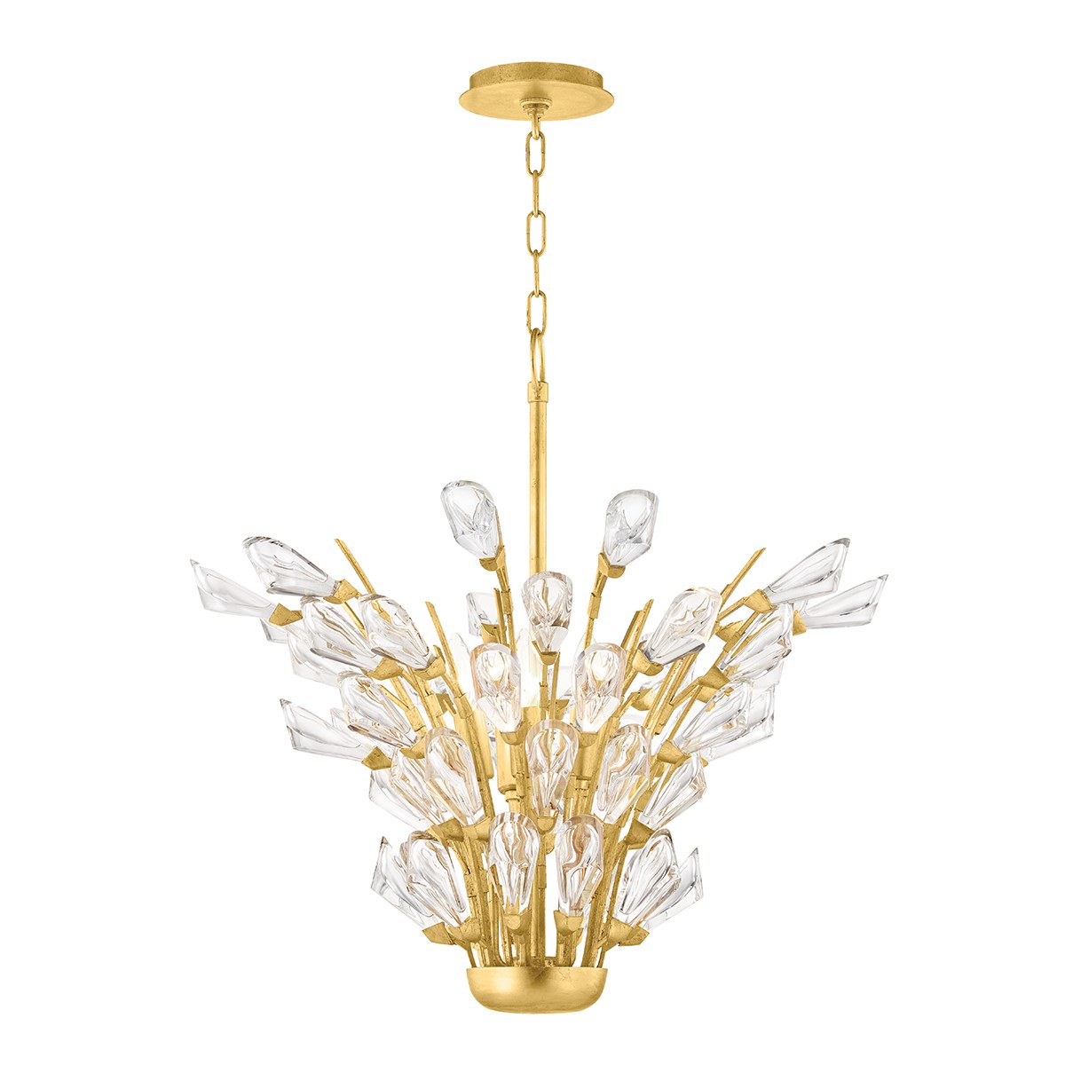 Tulip Palm Chandelier By Hudson Valley Lighting 7221 Gl Tulip Palm Chandelier By Hudson Valley