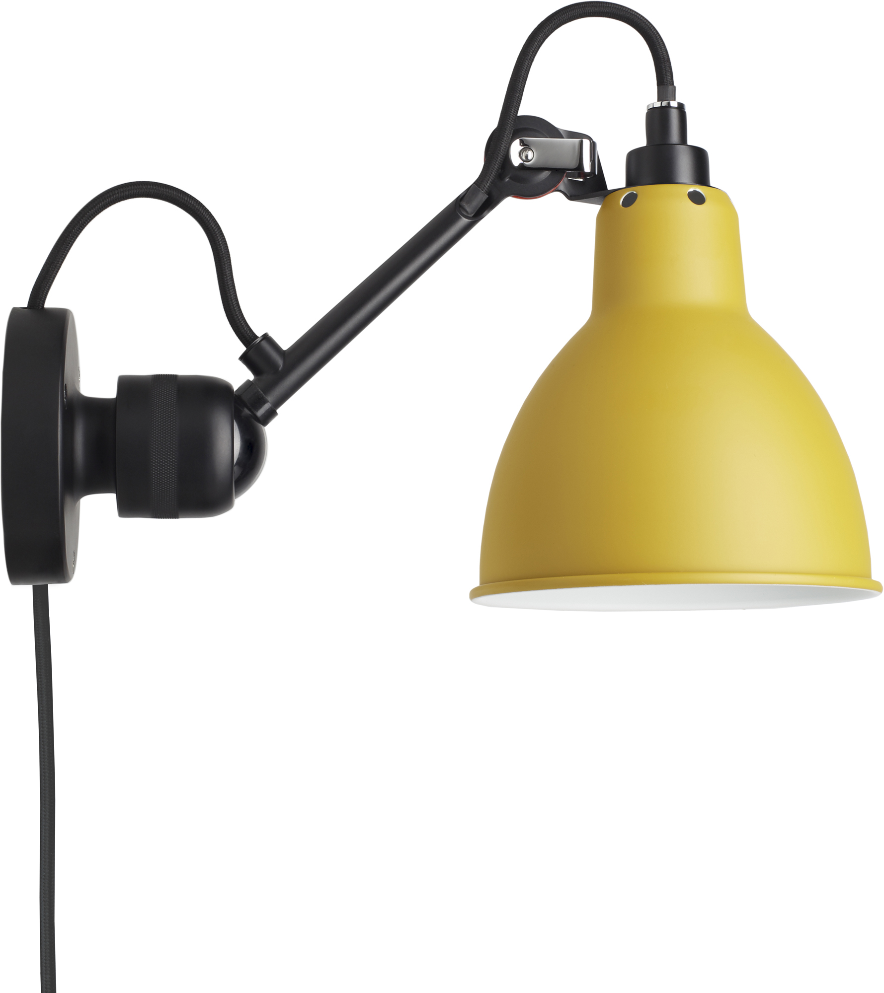 liv Stor mængde Tage af Lampe Gras N304 Plug-in Wall Sconce by DCW Editions | 304 CA BL-YEL. |  DCW904208