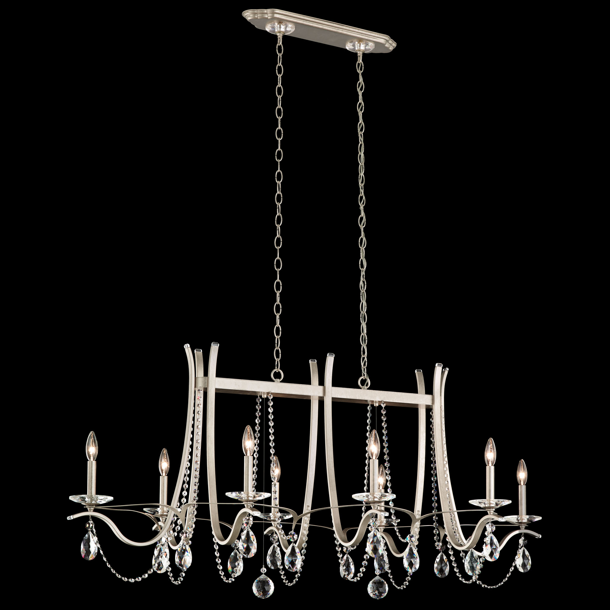 Vesca 8 Light 120V Chandelier in Ferro Black with Clear Radiance Crystal main image 0