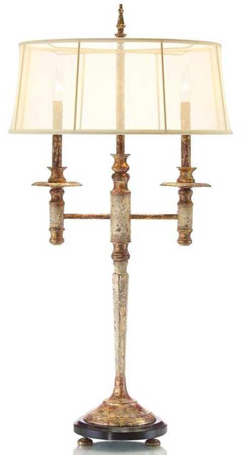 double arm table lamp
