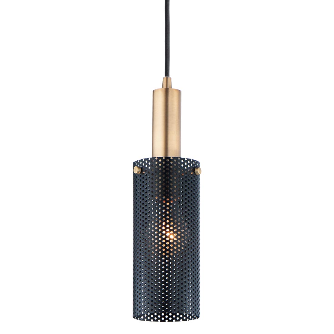 Perf Mini Pendant by Maxim Lighting | 10081BKSBR | MAX968897