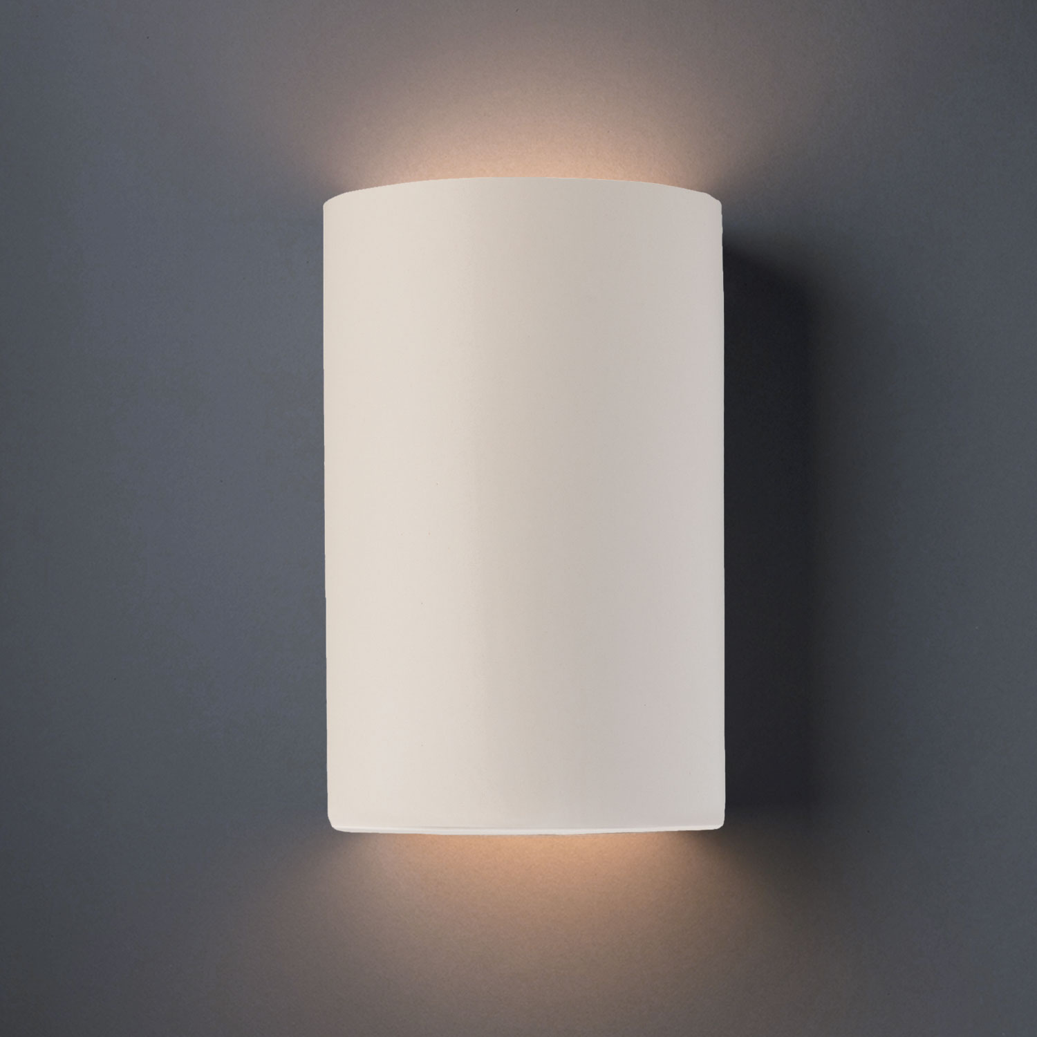 Ceramic Cylinder Up / Down Outdoor Wall Sconce by Justice Design | CER ...