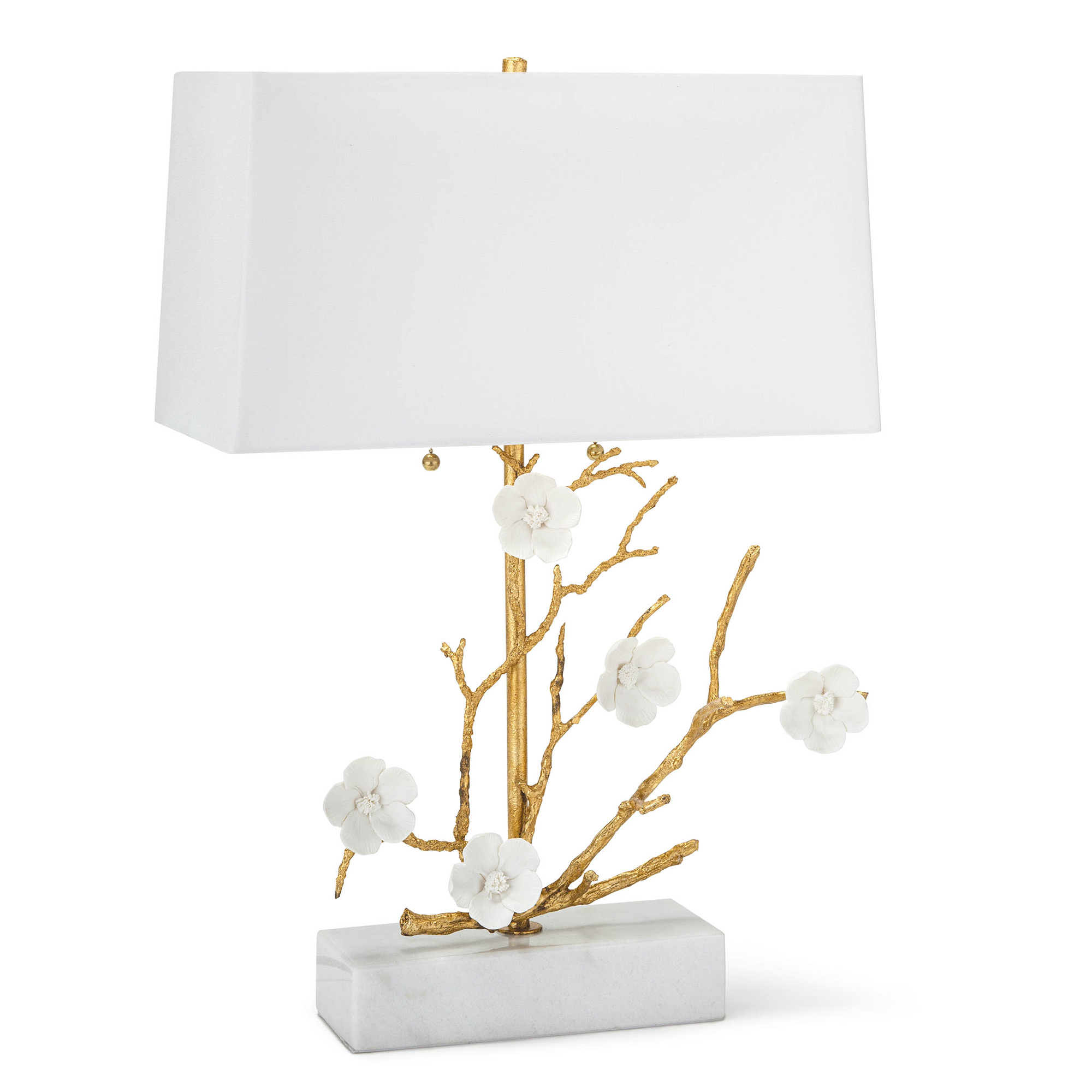 Cherie table lamp base with GA logo