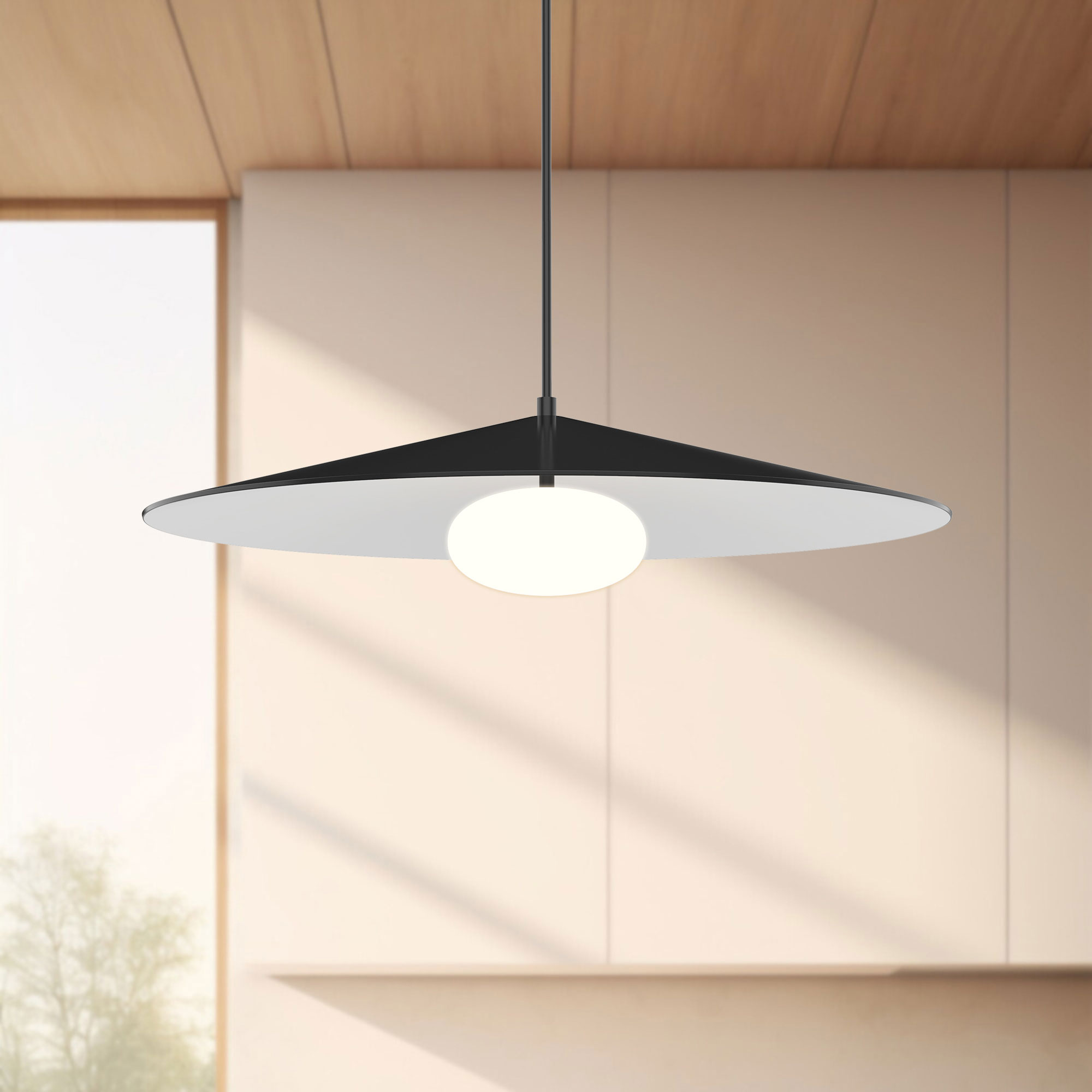 Cruz Pendant by Kuzco Lighting | PD22824-BK/WH | KZC1009546