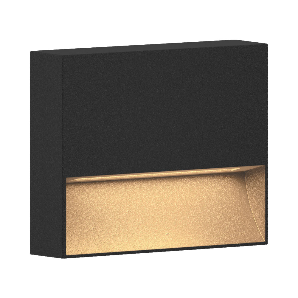 Piazza Outdoor Step Light by Bruck | EXT-PZ1-30K-80-UNV-BK