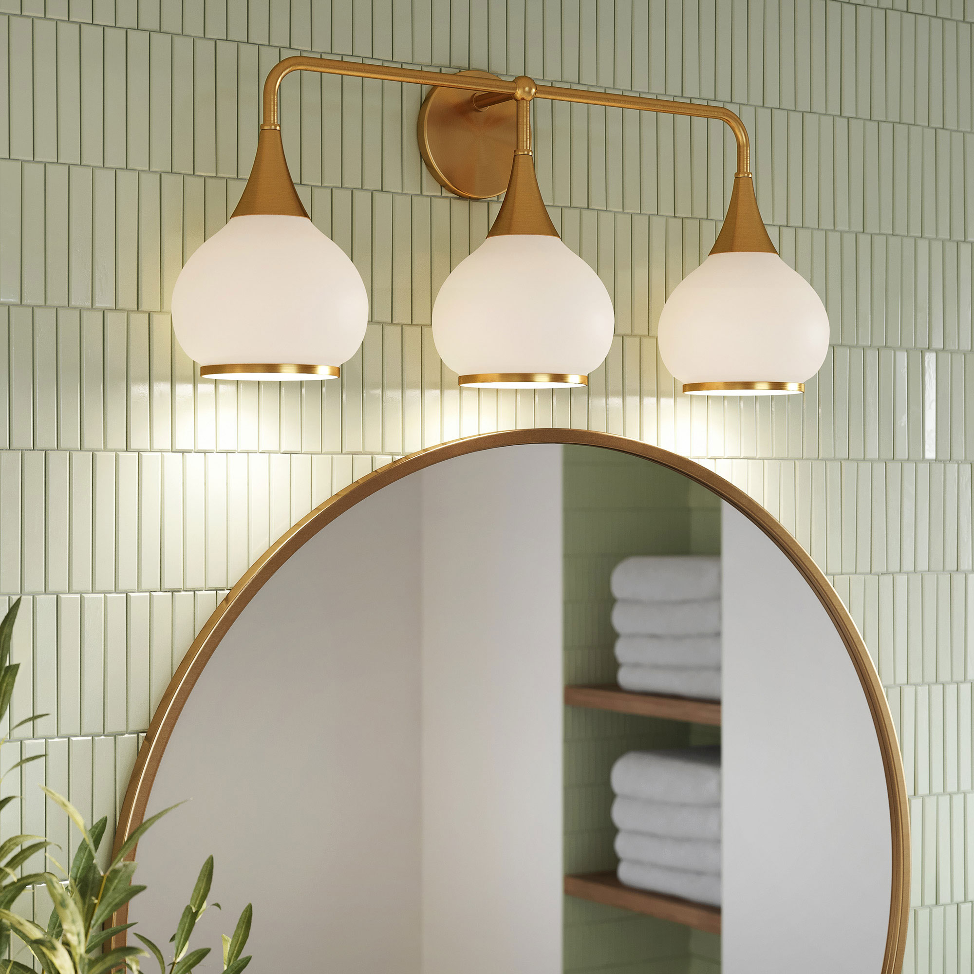 Hazel Bathroom Vanity Light by Alora Mood | VL524217MBOP | ALR1105107