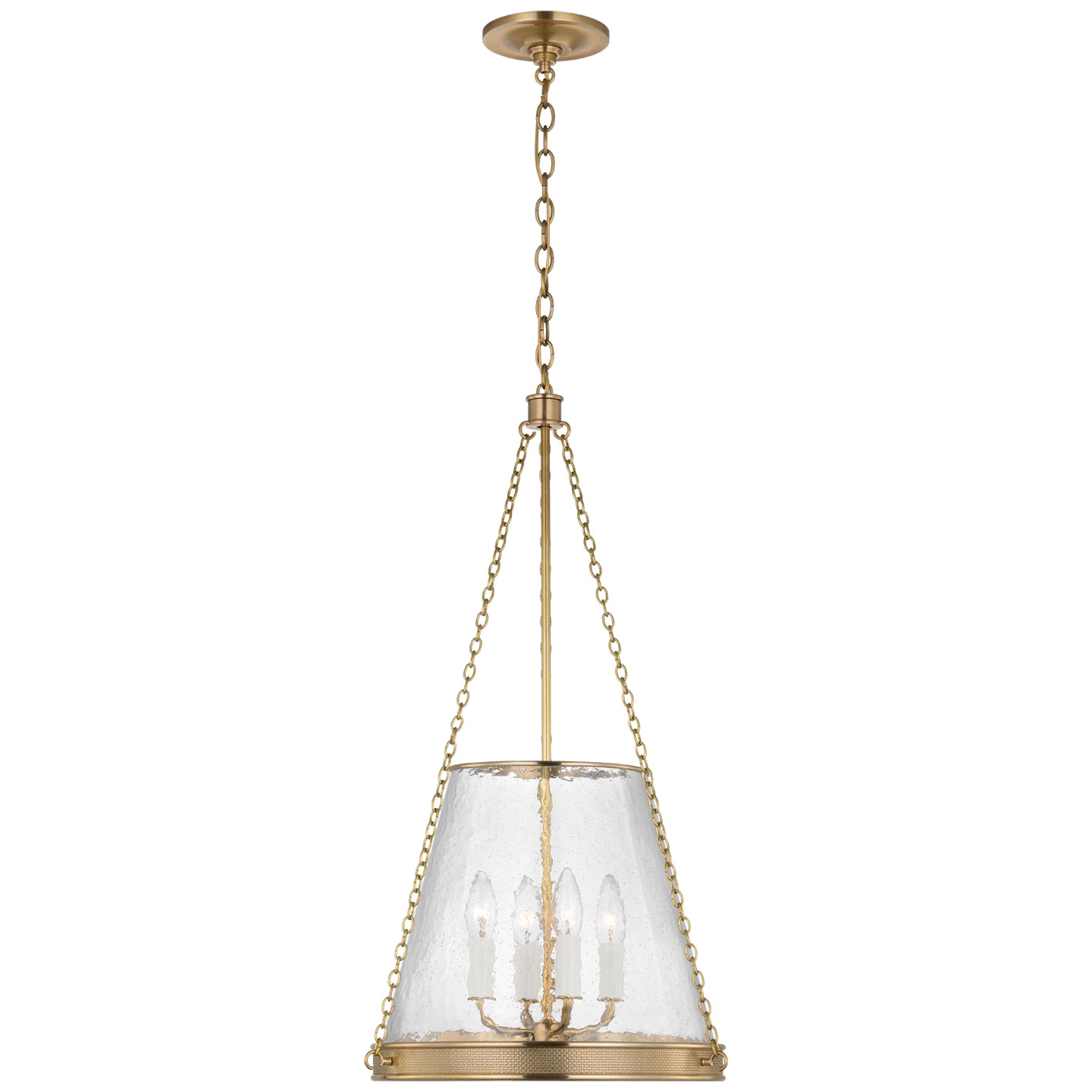 【専用】ROCHESTER PENDANT LAMP 2個セット Reese Glass Pendant by Visual Comfort Signature | MF 5181SB-CG