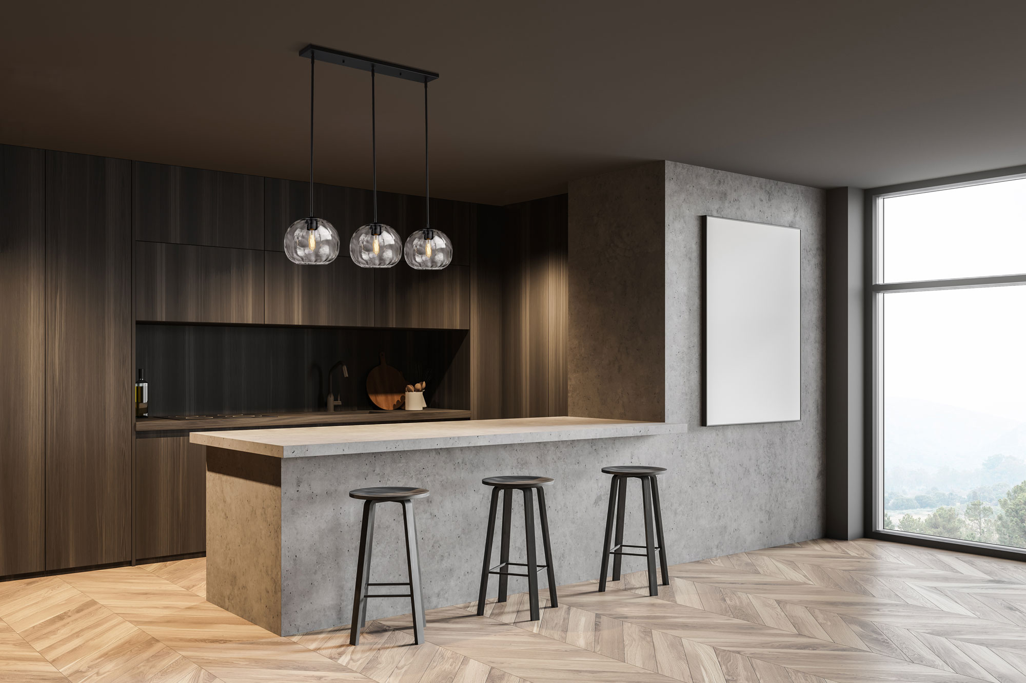 Chloe Linear Pendant by Z-Lite | 490P10-3L-BN | ZLT951140