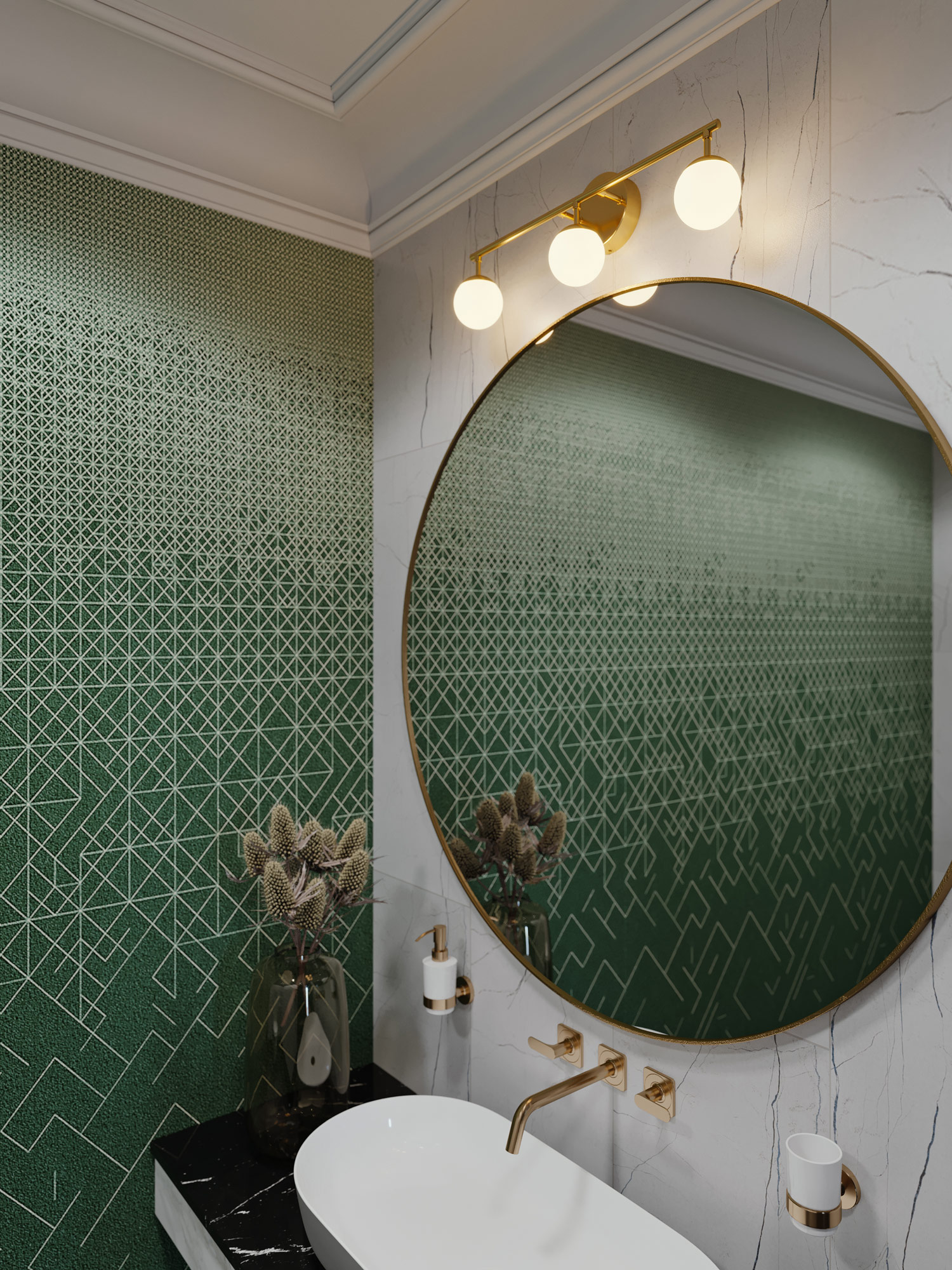 Pearl Bathroom Vanity Light by AFX | PRLV2408L30D1BK | AFX1093868