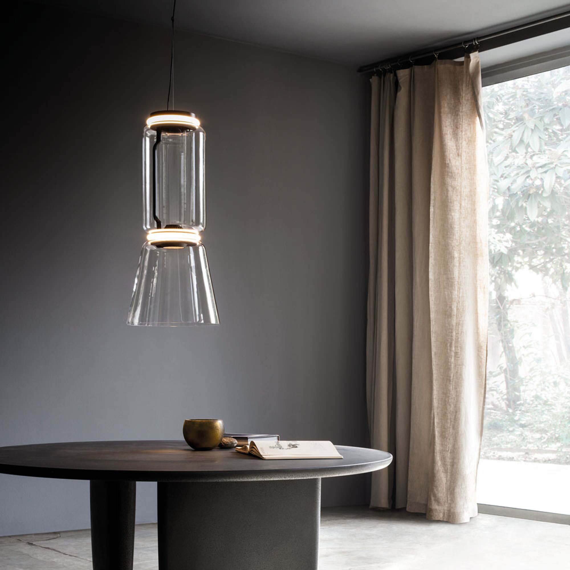 Noctambule Low Cylinder Pendant with Cone by FLOS | FU027100