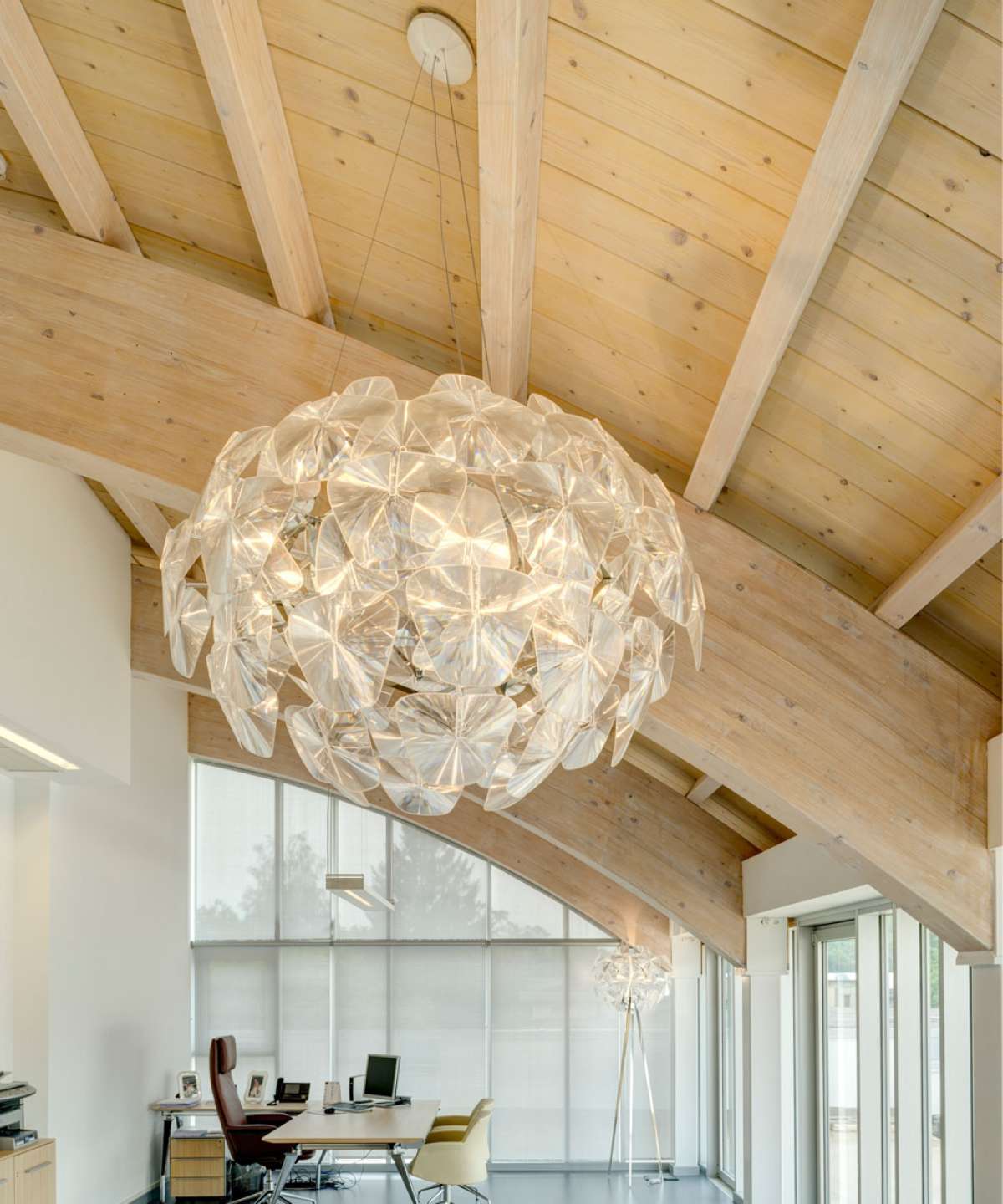 installation gallery study room lighting chandeliers pendants