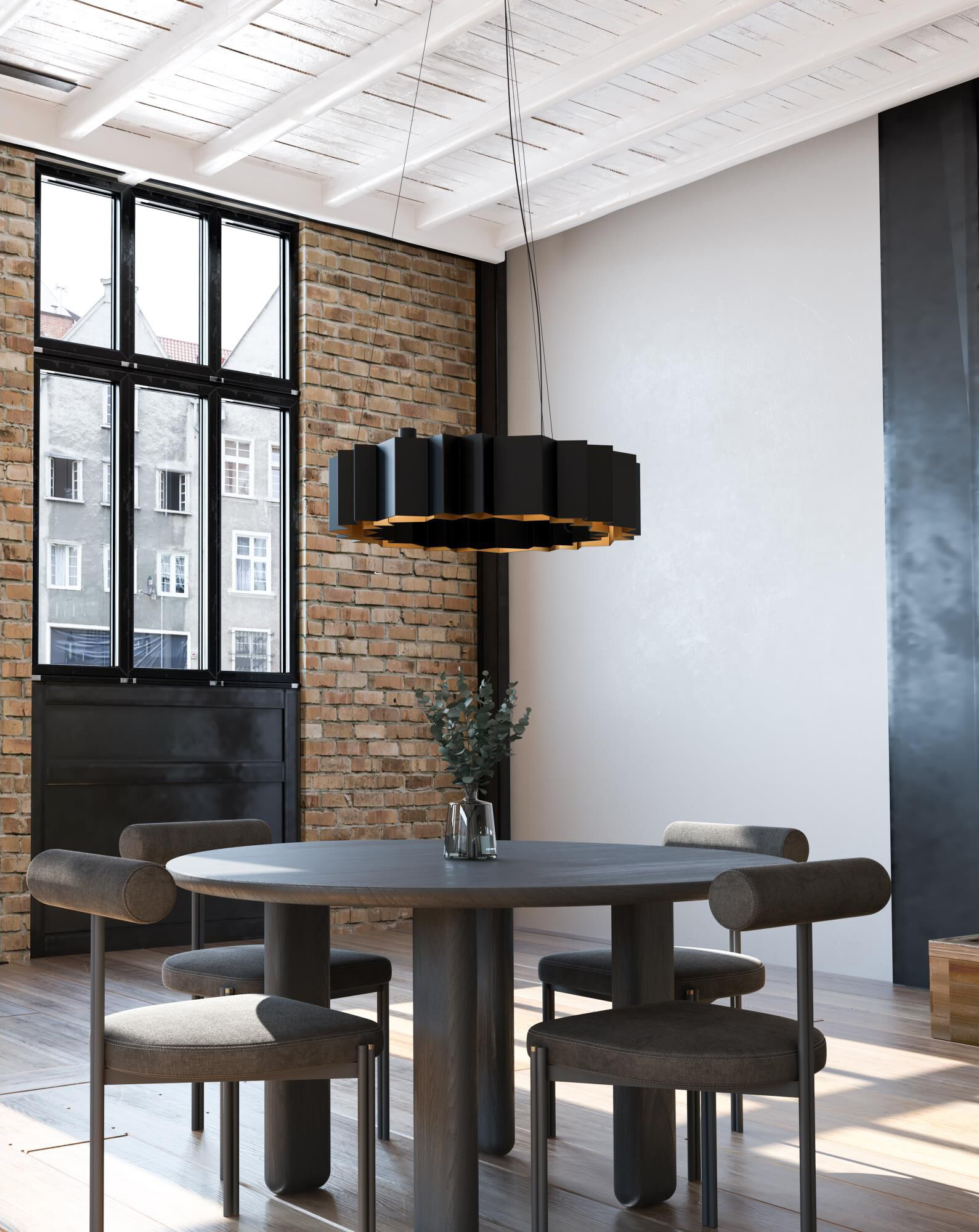 Akira Chandelier by Kuzco Lighting | CH58030-BK/GD | KZC1192983 Akira Chandelier by Kuzco Lighting | CH58030-BK/GD | KZC1192983