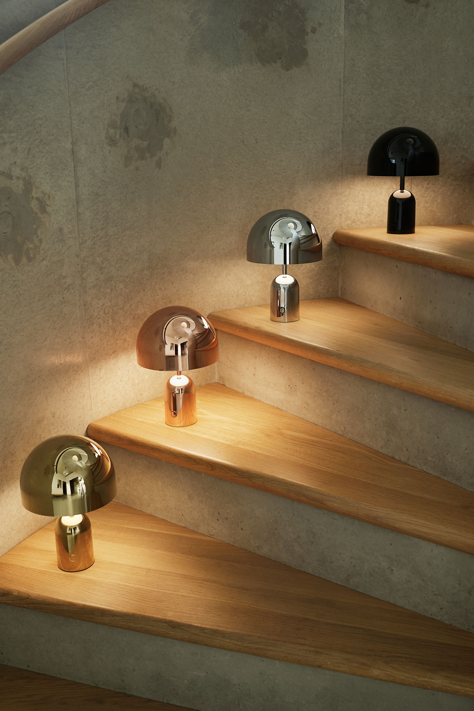 Bell Portable LED Table Lamp by Tom Dixon | BEPO01SSUN Bell Portable LED Table Lamp by Tom Dixon | BEPO01SSUN