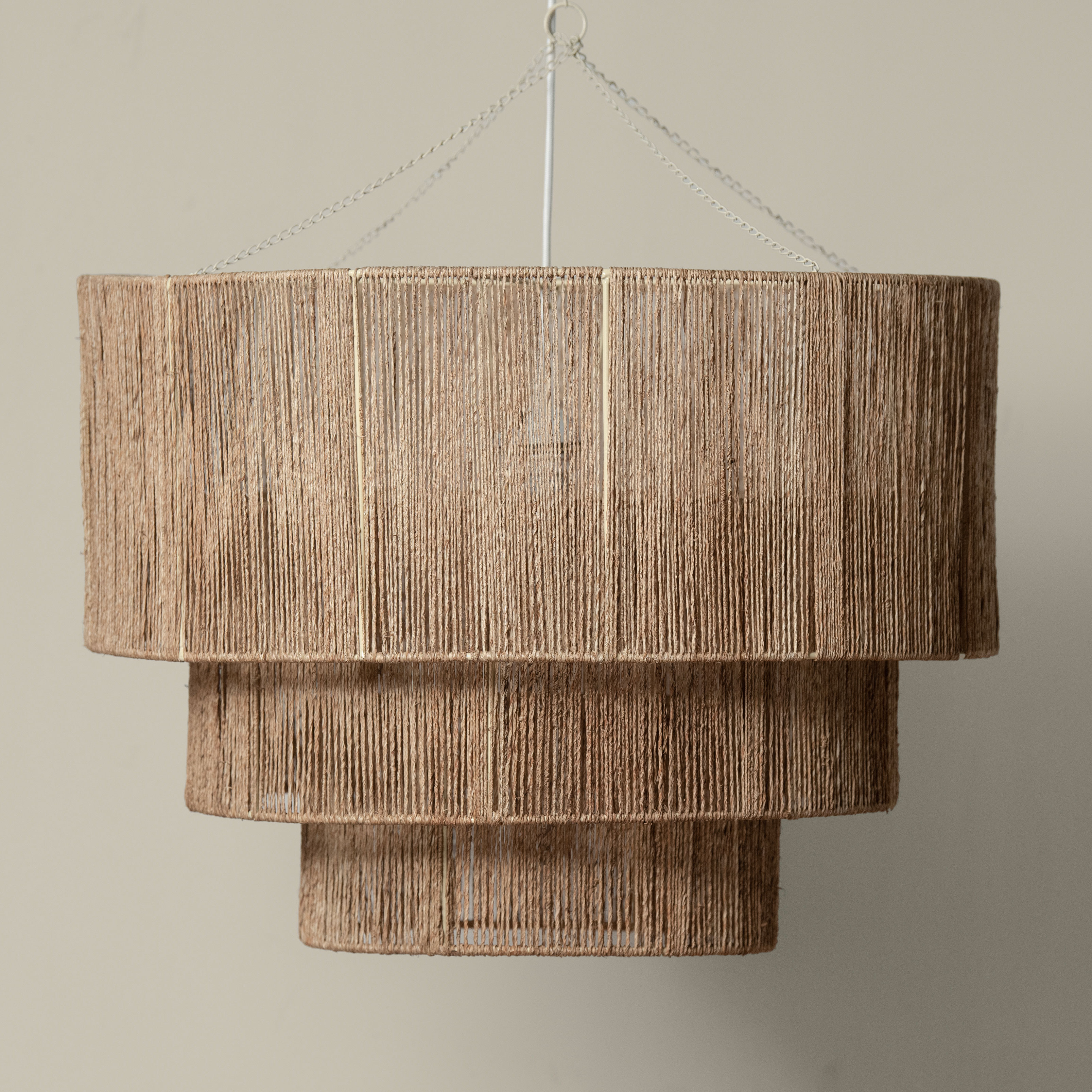 Three Tier Jute Chandelier by Woven | TTHPJT-NA2 | WOV1297675