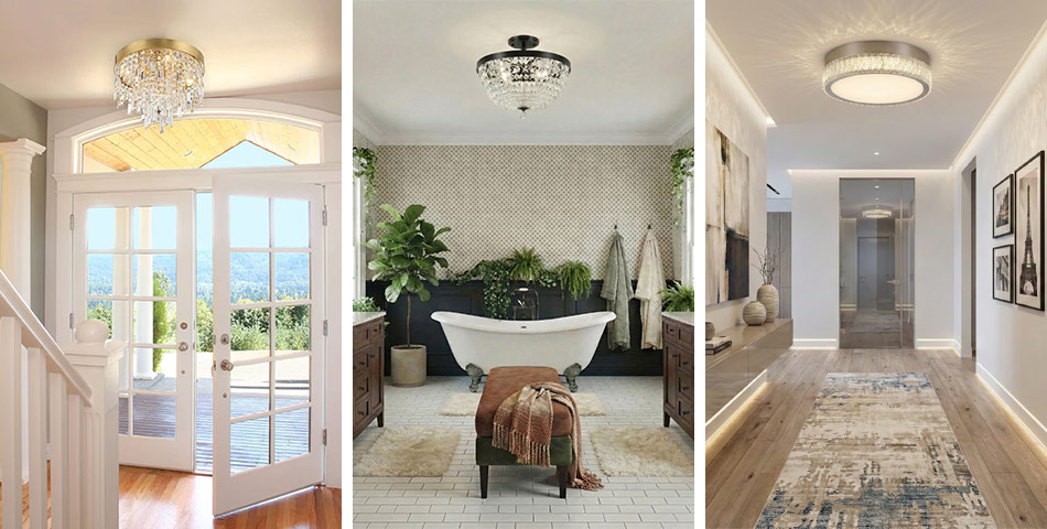 Crystal Flush Mount Ceiling Lights | Lightology Crystal Flush Mount Ceiling Lights | Lightology