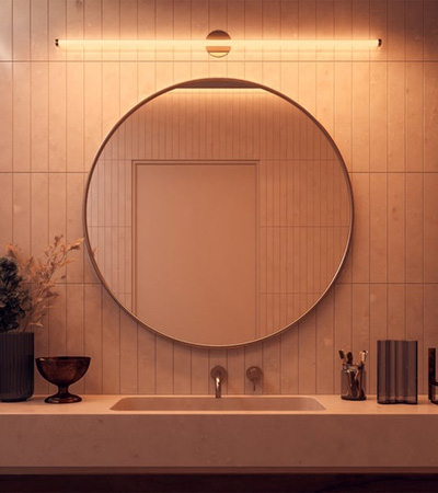 Pipeline 2 Vanity Center Feed By Gregory Kay, For PureEdge
                         Lighting
