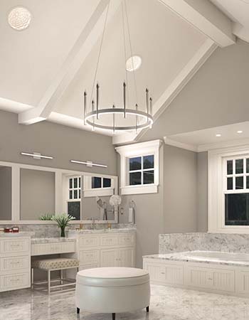 Element 3IN Round Flangeless Bevel Shower Trim by Visual Comfort
                         Architectural