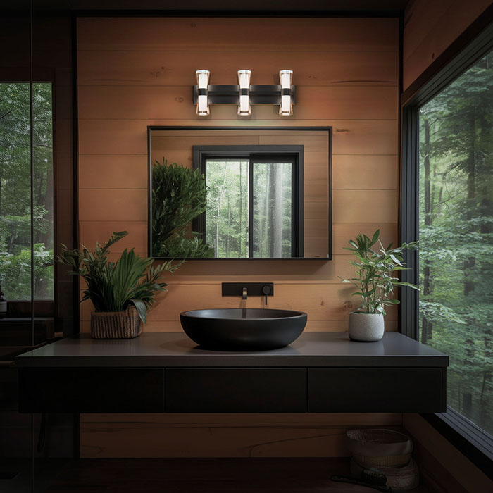 Hourglass Color-Select Bathroom Vanity Light by WAC Lighting