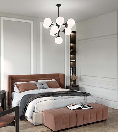 Nouveau Chandelier by Alora