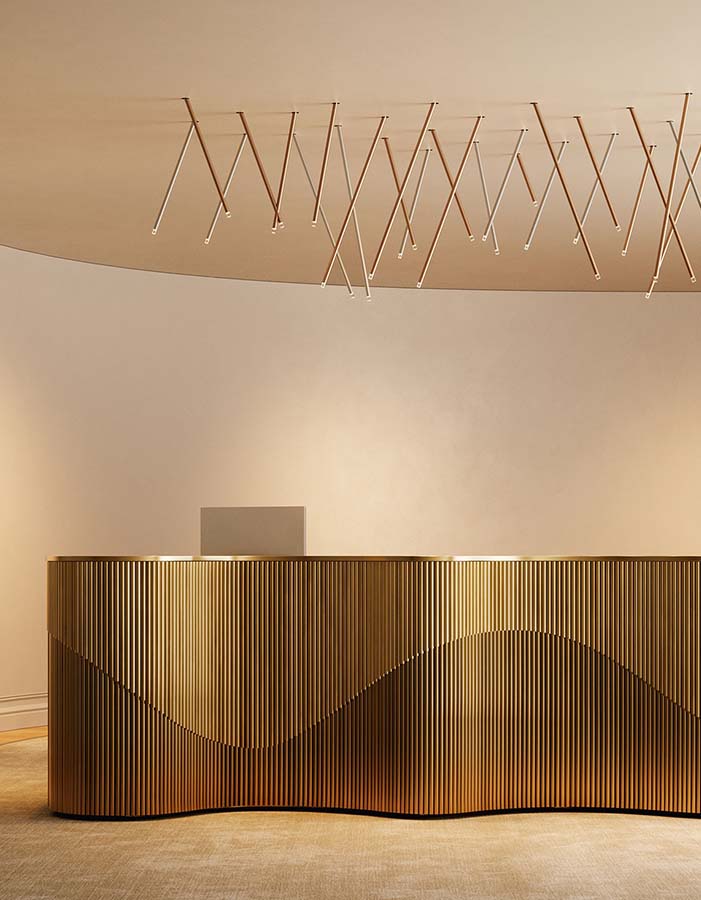 A-Tube Nano Swing Ceiling Light by LODES