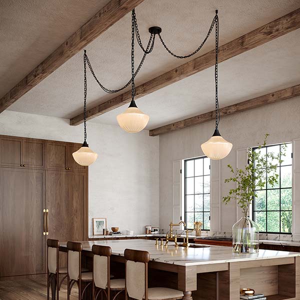 Farrah 3-Light Pendant By Alora