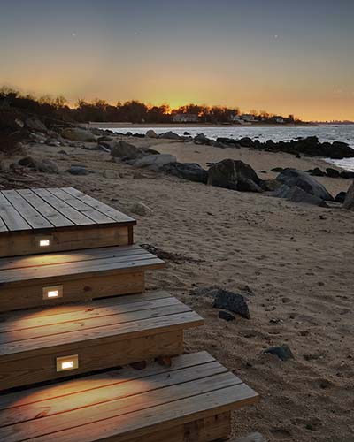 120V LED100 Horizontal Scoop Step Light by WAC Lighting