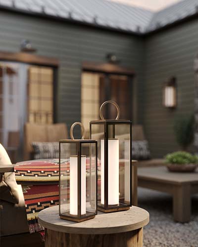 Gareth Outdoor Portable Table Lamp by Troy Lighting