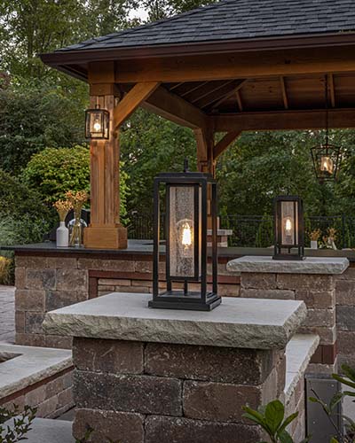 Republic 12V Outdoor Pier Mount Lantern by Hinkley Lighting