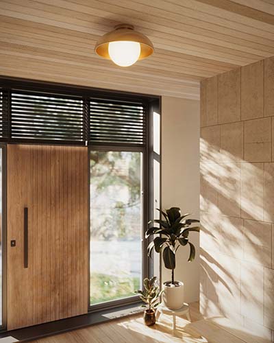 Rubio Semi Flush Ceiling Light by Alora