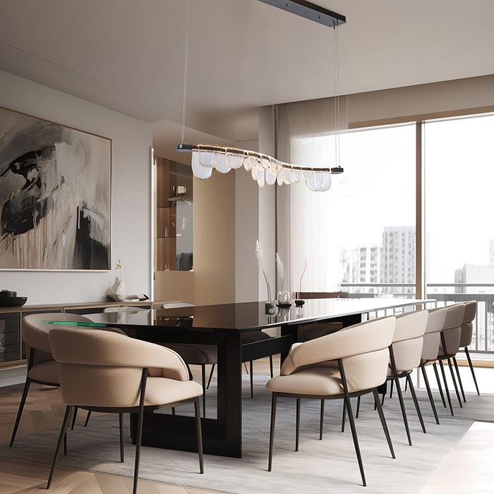 Riverbed Linear Pendant by Hubbardton Forge