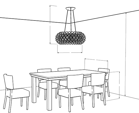 Lightology Chandelier Size Calculator, How To Size A Chandelier Over Dining Table